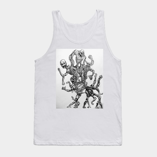 Mob Mentality Tank Top by DMArtwork